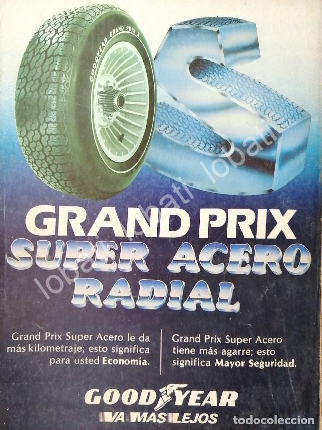 Colecionismo de cartazes: CARTEL ANTIGUO ORIGINAL DE LLANTAS GOODYEAR GRAND PRIX 1970s /125