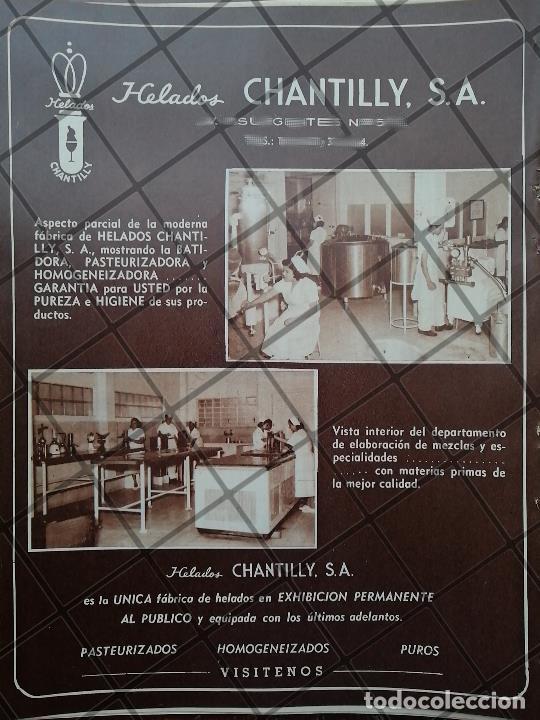 Colecionismo de cartazes: CARTEL PUBLICITARIO ANTIGUO ORIGINAL HELADOS CHANTILLY S.A /251