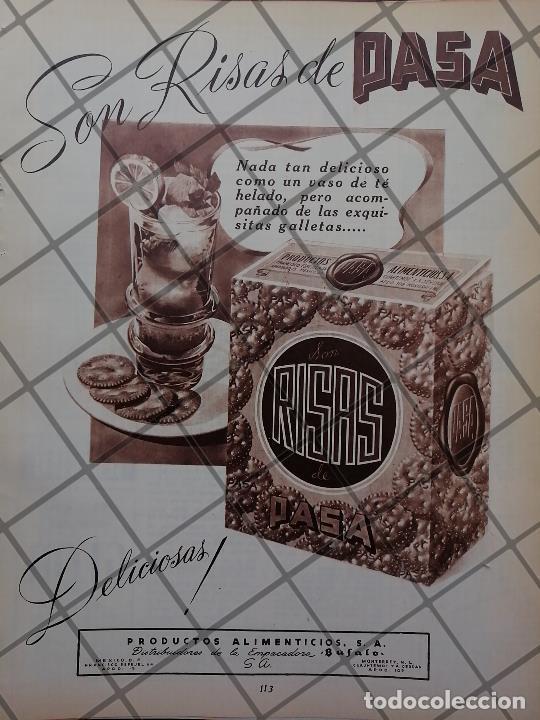 Colecionismo de cartazes: CARTEL PUBLICIDAD ANTIGUA GALLETAS RISAS. GALLETAS PASA 1951