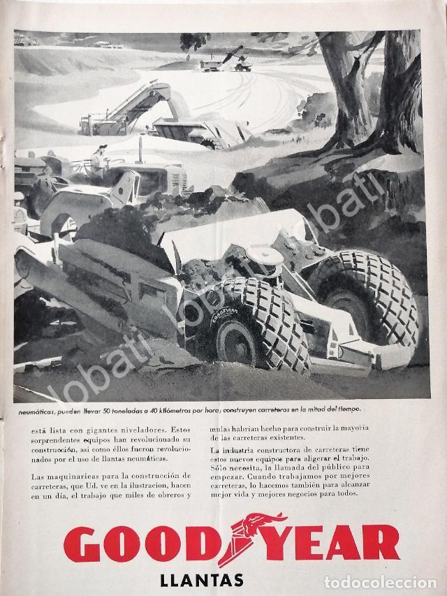 Colecionismo de cartazes: CARTEL ANTIGUO ORIGINAL DE PUBLICIDAD RETRO DE LLANTAS GOODYEAR 1952 /133