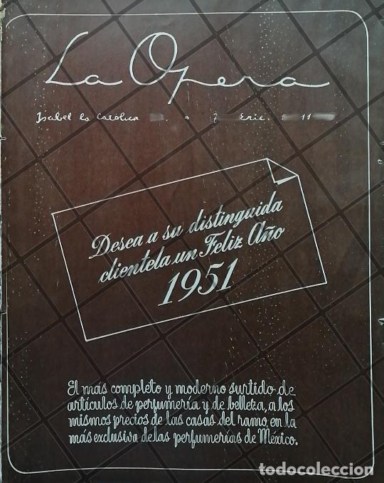 Colecionismo de cartazes: CARTEL ANTIGUO JOYERIA LA OPERA 1951 /870