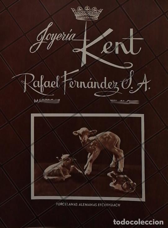 Colecionismo de cartazes: CARTEL ANTIGUO JOYERIA KENT RAFAEL FERNANDEZ 1951 /875
