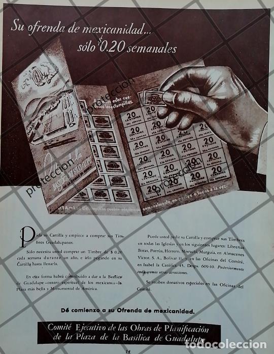 Colecionismo de cartazes: RARISIMO CARTEL ANTIGUO TIMBRES GUADALUPANOS 1951