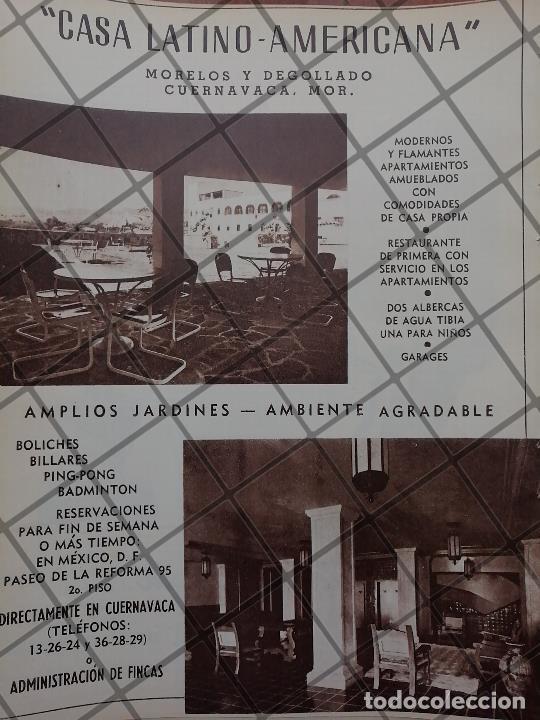 Colecionismo de cartazes: CARTEL ANTIGUO INAUGURAN HOTEL LA LATINO AMERICANA, MORELOS 1950 /2