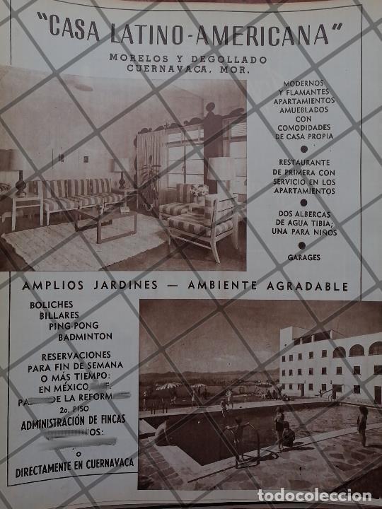 Colecionismo de cartazes: CARTEL ANTIGUO INAUGURAN HOTEL LA LATINO AMERICANA, MORELOS 1950 /3
