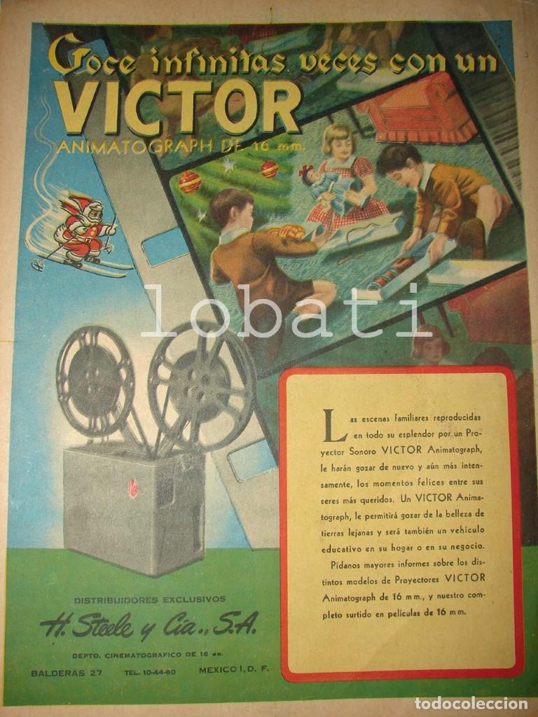 Colecionismo de cartazes: CARTEL ANTIGUO ORIGINAL DE PROYECTOR VICTOR ANIMATOGRAPH 16mm 1950 /15