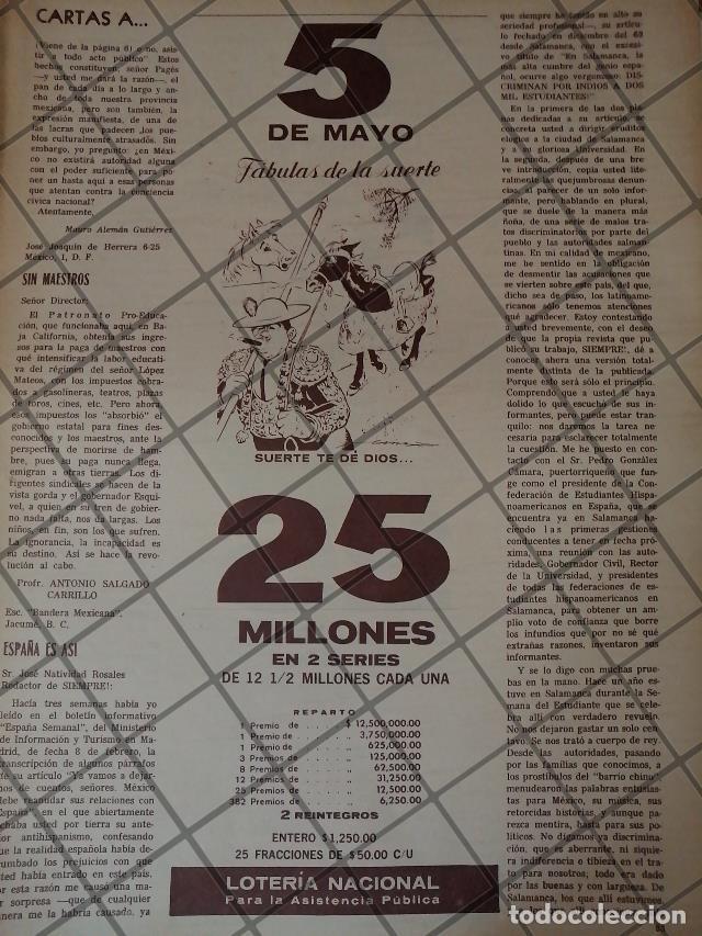 Collectionnisme d'affiches: CARTEL ANTIGUO LOTERIA NACIONAL 1964/174