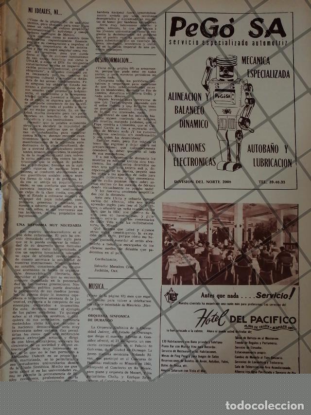 Collectionnisme d'affiches: RARO AFICHE RETRO ORIGINAL. HOTEL DEL PACIFICO Y OTRAS 1967