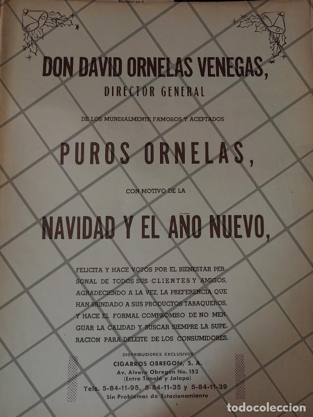 Collectionnisme d'affiches: AFICHE RETRO ORIGINAL. SALUDO NAVIDE&Ntilde;O DE DAVID ORNELAS VENEGAS 1973