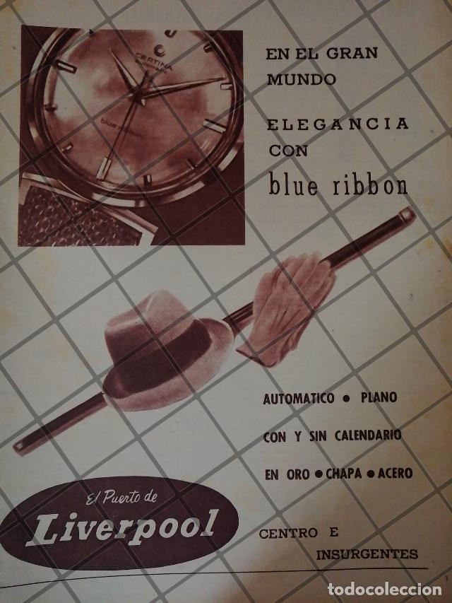 Coleccionismo de carteles: CARTEL ANTIGUO ORIGINAL TIENDAS LIVERPOOL Y RELOJ CERTINA 1964