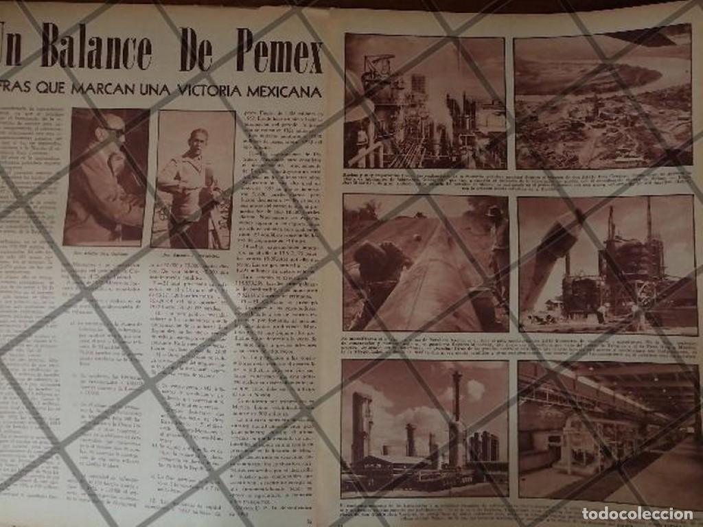 Sammeln von Plakaten: AFICHE ANTIGUO RUIZ CORTINZ Y REFINERIAS DE PEMEX 1958