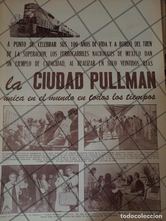 Sammeln von Plakaten: AFICHE ANTIGUO INAUGURAN CIUDAD PULLMAN MEXICO 1960s