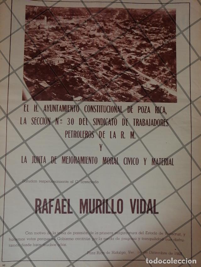 Sammeln von Plakaten: AFICHE ANTIGUO SINDICATO PETROLERO P. RICA A RAFAEL MURILLO VIDAL