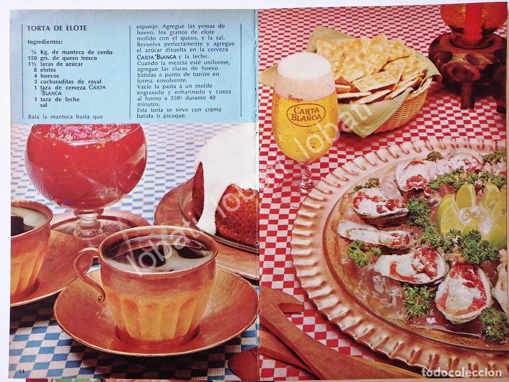 Sammeln von Plakaten: CARTEL ANTIGUO ORIGINAL DE AFICHE PROMOCIONAL CERVEZA CARTA BLANCA 1970s /175