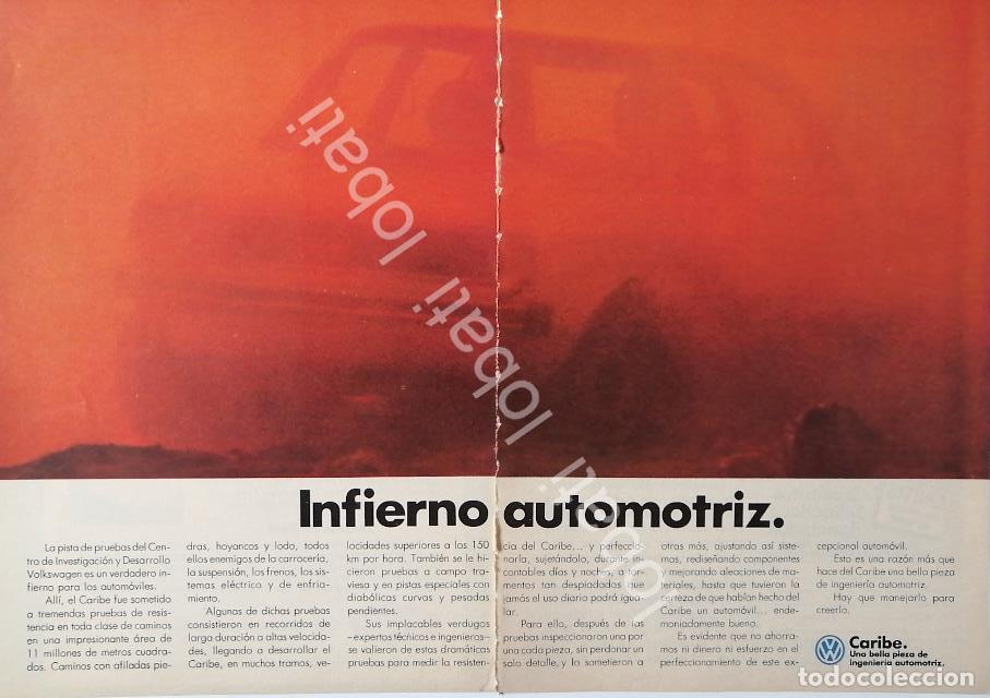 Sammeln von Plakaten: CARTEL ANTIGUO ORIGINAL DE AUTOS VOLKSWAGEN CARIBE 1979 /641