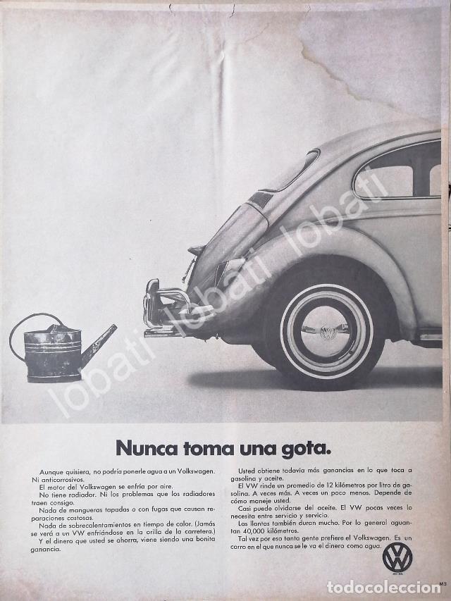 Collectionnisme d'affiches: CARTEL ANTIGUO ORIGINAL DE AUTOS VOLKSWAGEN VOCHO 1964 /652