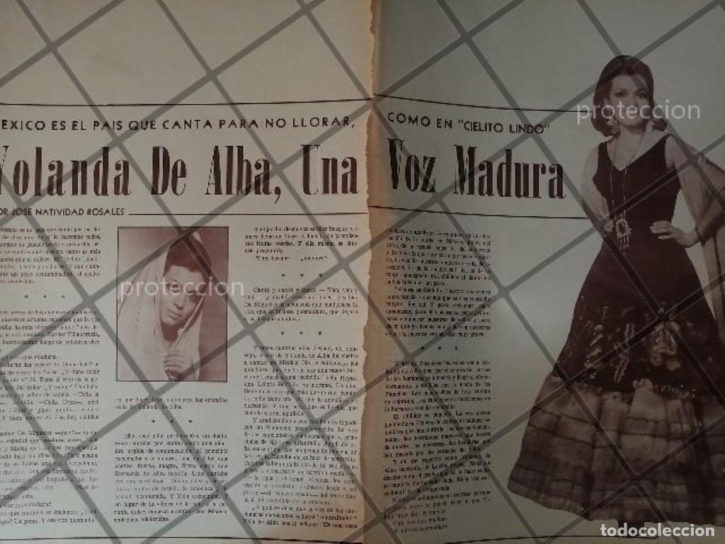 Collectionnisme d'affiches: AFICHE RETRO ORIGINAL. CANTANTE. YOLANDA DE ALBA