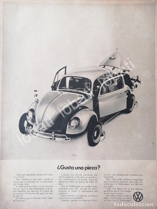 Poster collecting: CARTEL ANTIGUO ORIGINAL DE AUTOS VOLKSWAGEN VOCHO 1969 /662 (T. GRANDE)