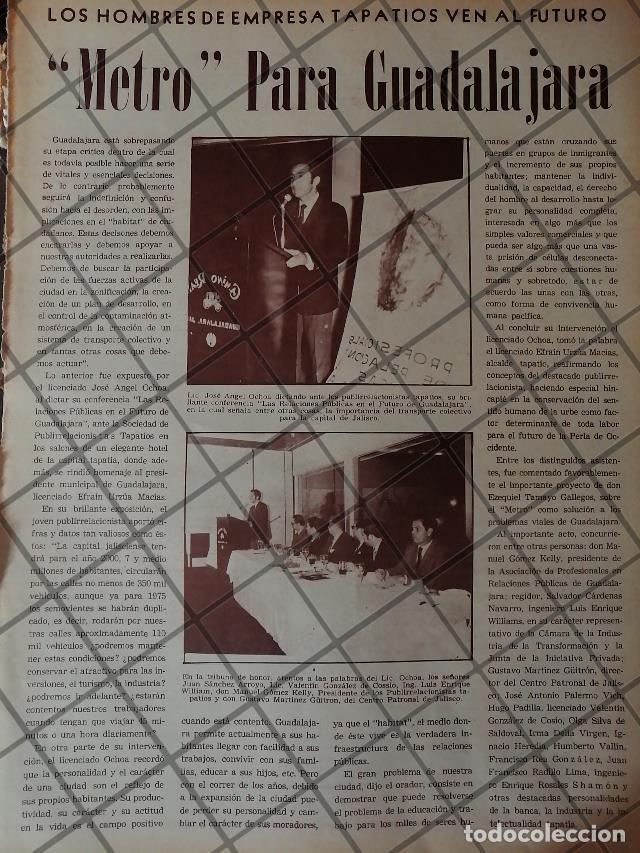 Poster collecting: AFICHE RETRO. ORIGINAL. PROYECtAN EL METRO PARA GUADALAJARA 1970s