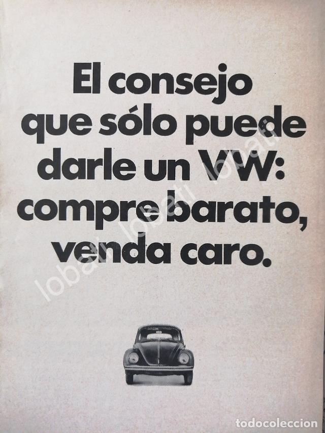 Poster collecting: CARTEL ANTIGUO ORIGINAL DE AUTOS VOLKSWAGEN VOCHO 1971 /670