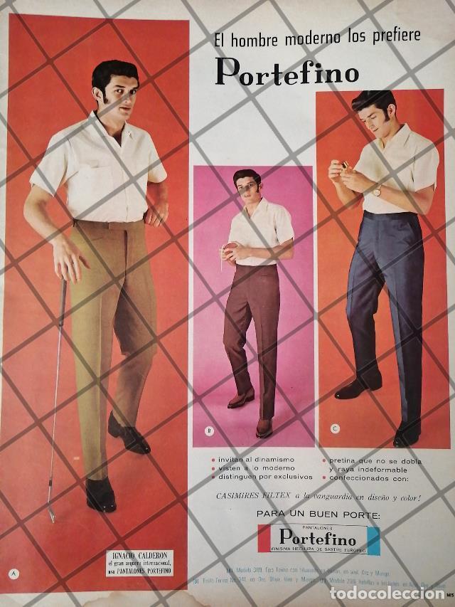 Poster collecting: CARTEL ANTIGUO FUTBOLISTA NACHO CALDERON. PANTALONES PORTEFINO 1968 /5