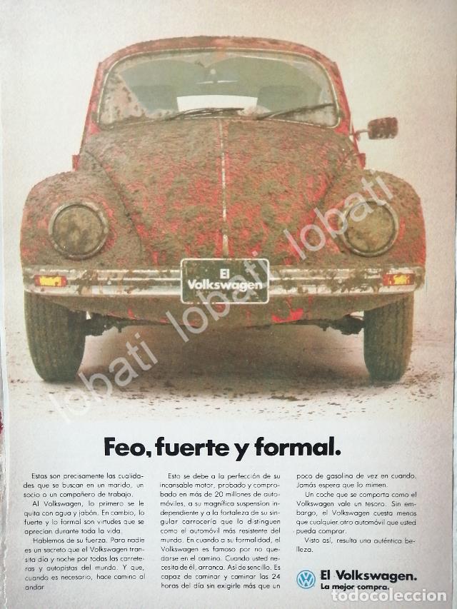 Poster collecting: CARTEL ANTIGUO ORIGINAL DE AUTOS VOLKSWAGEN VOCHO 1969 /675 (T.CHICO)