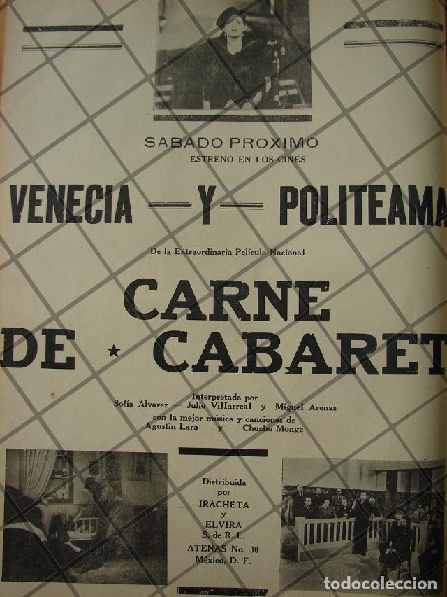 Poster collecting: CARTEL ANTIGUO ORIGINAL ESTRENAN PELICULA. CARNE DE CABARET 1941 /149