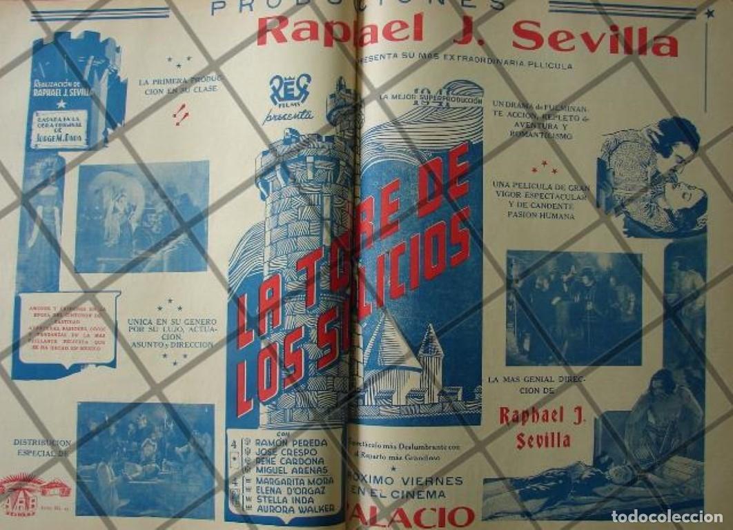 Poster collecting: CARTEL ANTIGUO ORIGINAL PELICULA. LA TORRE DE LOS SUPLICIOS 1941 /155