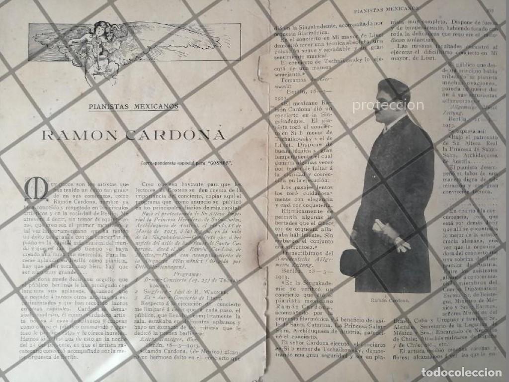 Collectionnisme d'affiches: AFICHE ANTIGUO ORIGINAL. PIANISTA. RAMON CARDONA 1911