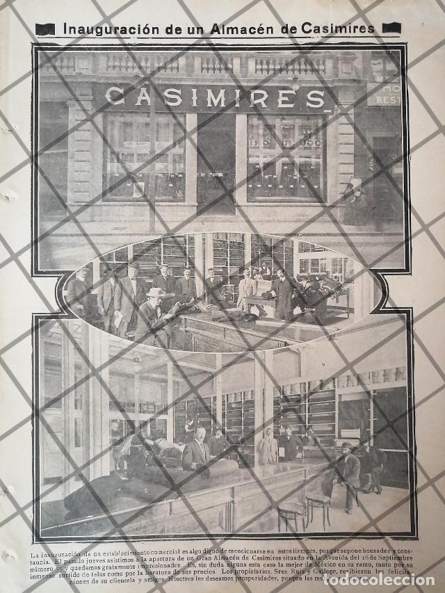 Collectionnisme d'affiches: AFICHE ANTIGUO ORIGINAL. ABREN TIENDA DE CASIMIRES RUIZ Y GALLEGO 1912