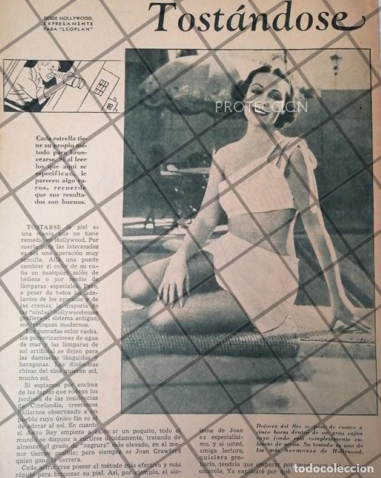 Collectionnisme d'affiches: AFICHE ANTIGUO ORIGINAL. DOLORES DEL RIO EN HOLLYWOOD 1934