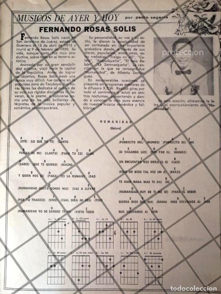Poster collecting: AFICHE ANTIGUO. GUITARRISTA. FERNANDO ROSAS SOLIS 1970