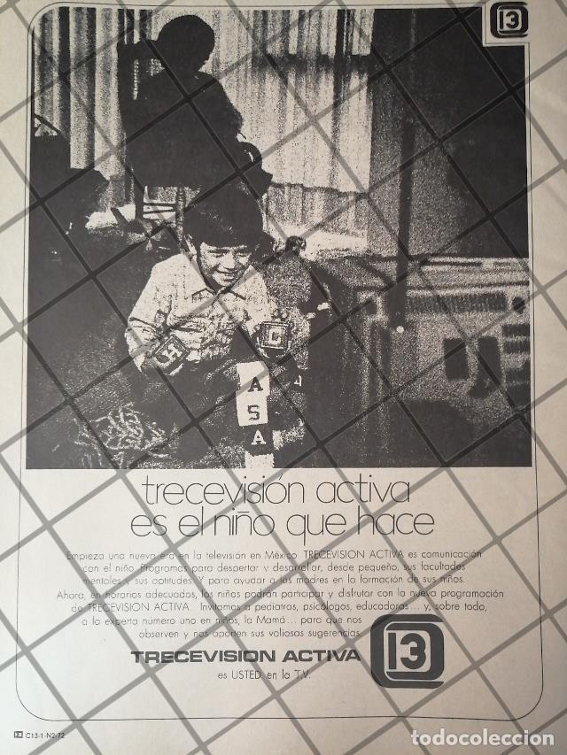 Poster collecting: AFICHE RETRO ORIGINAL. TELEVISORA TRECEVISION ACTIVA CANAL 13 1970