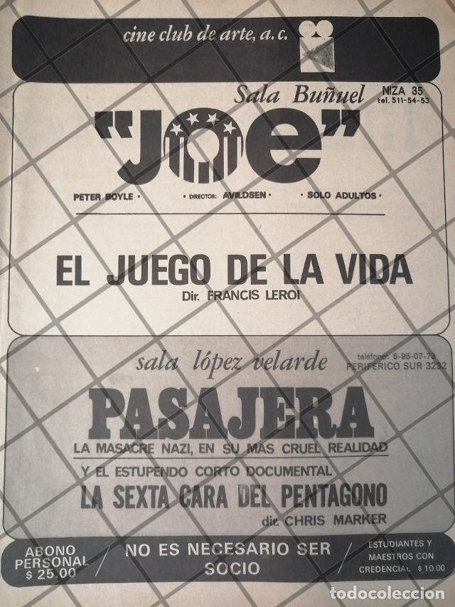 Poster collecting: AFICHE ANTIGUO. CINE CLUB DE ARTE A.C. 1971 /3