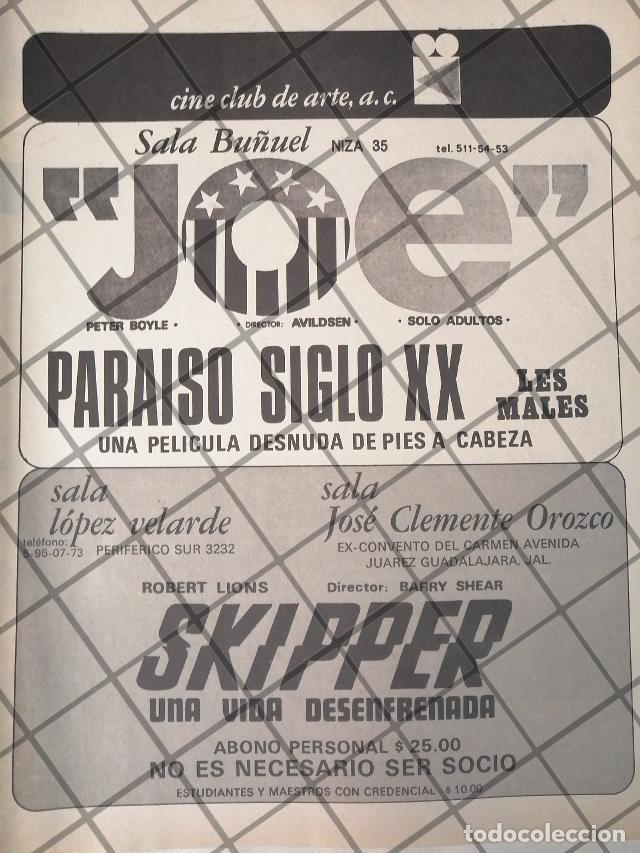 Poster collecting: AFICHE ANTIGUO. CINE CLUB DE ARTE A.C. 1971 /2