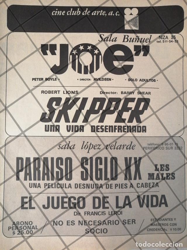 Poster collecting: AFICHE ANTIGUO. CINE CLUB DE ARTE A.C. 1971 /4