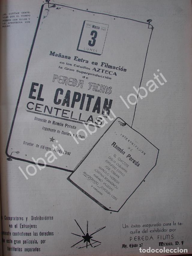 Poster collecting: CARTEL ANTIGUO ORIGINAL DE INICIA FILMACION DE LA PELICULA. EL CAPITAN CENTELLAS 1941 / SUPER RARO