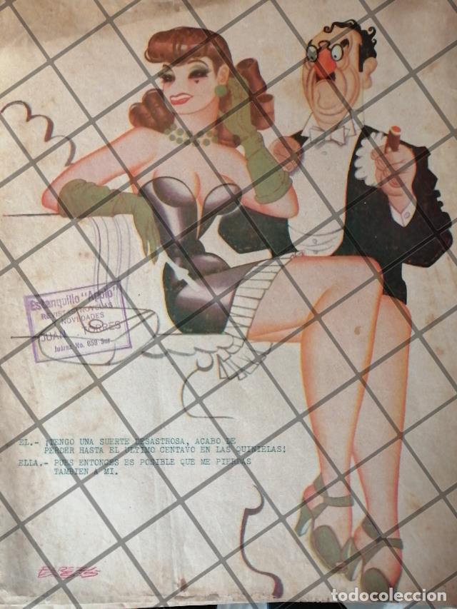 Sammeln von Plakaten: PORTADA Y CARICATURA ANTIGUA. 1945 DE: PEREZ CASAS. /MUY RARO