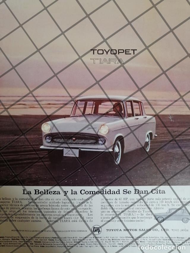 Sammeln von Plakaten: AFICHE RETRO ORIGINAL AUTOS TOYOTA TOYOPET TIARA 1961/1011