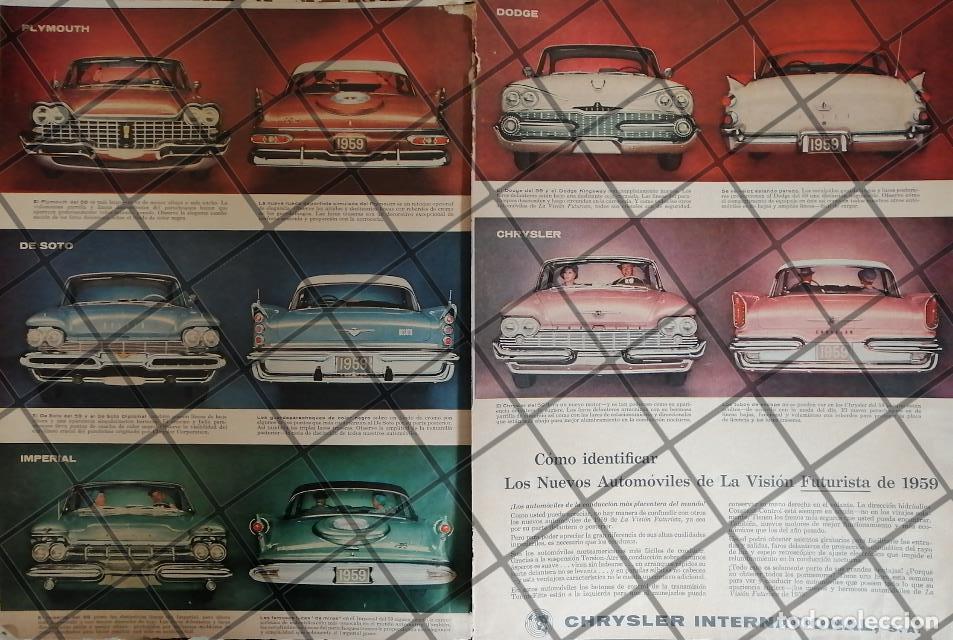 Sammeln von Plakaten: AFICHE RETRO ORIGINAL AUTOS CHRYSLER DE 1959 /1020