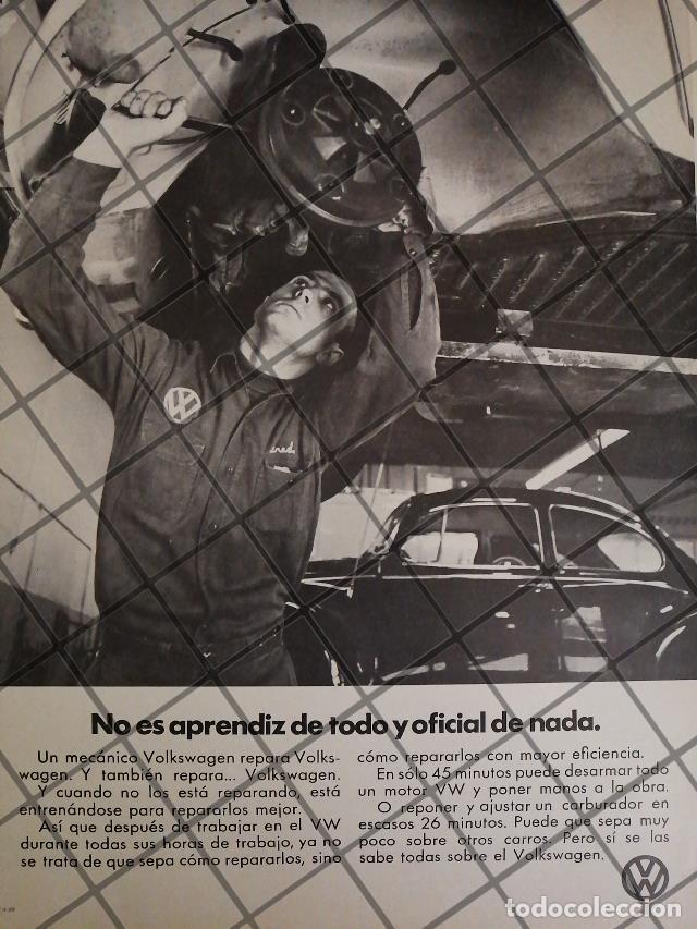 Sammeln von Plakaten: AFICHE RETRO ORIGINAL AUTOS VOLKSWAGEN VOCHO 1969 -1026