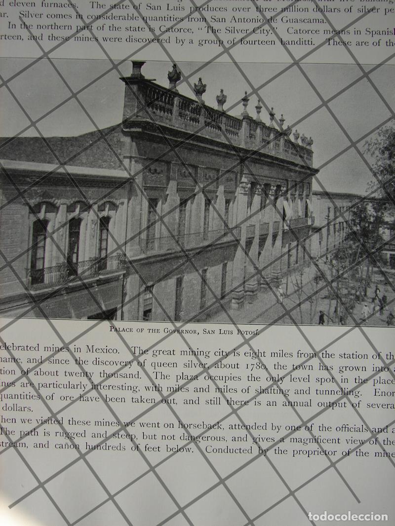 Sammeln von Plakaten: CARTEL ANTIGUO ORIGINAL DE LAS RUINAS DE PALENQUE 1909