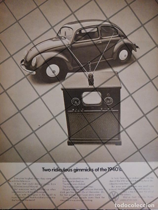 Poster collecting: AFICHE RETRO ORIGINAL AUTOS VOLKSWAGEN (VOCHO) 1971-1053