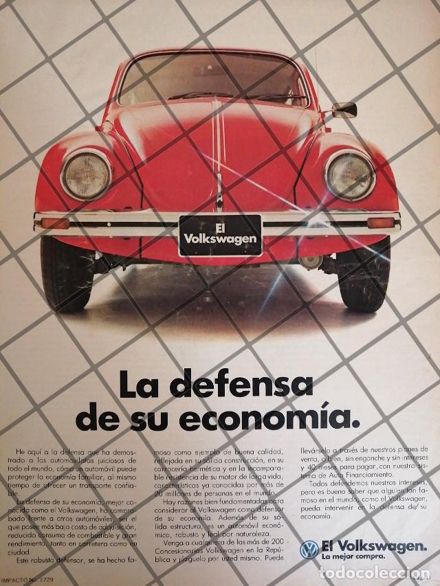 Poster collecting: AFICHE RETRO ORIGINAL AUTOS VOLKSWAGEN VOCHO 1983 -1067