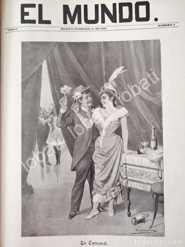 Poster collecting: PORTADA ANTIGUA ORIGINAL 1898 EN CARBAVAL. POR: JOSE MARIA VILLASANA