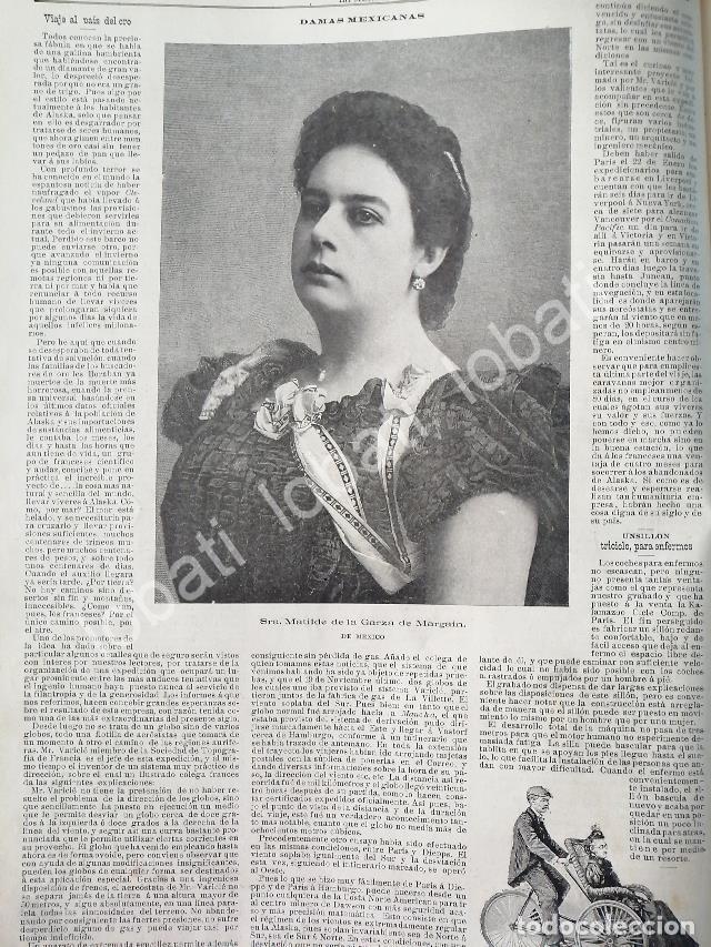 Poster collecting: CARTEL ANTIGUO ORIGINAL DE MATILDE DE LA GARZA DE MARGAIN 1898 Y MAS NOTAS