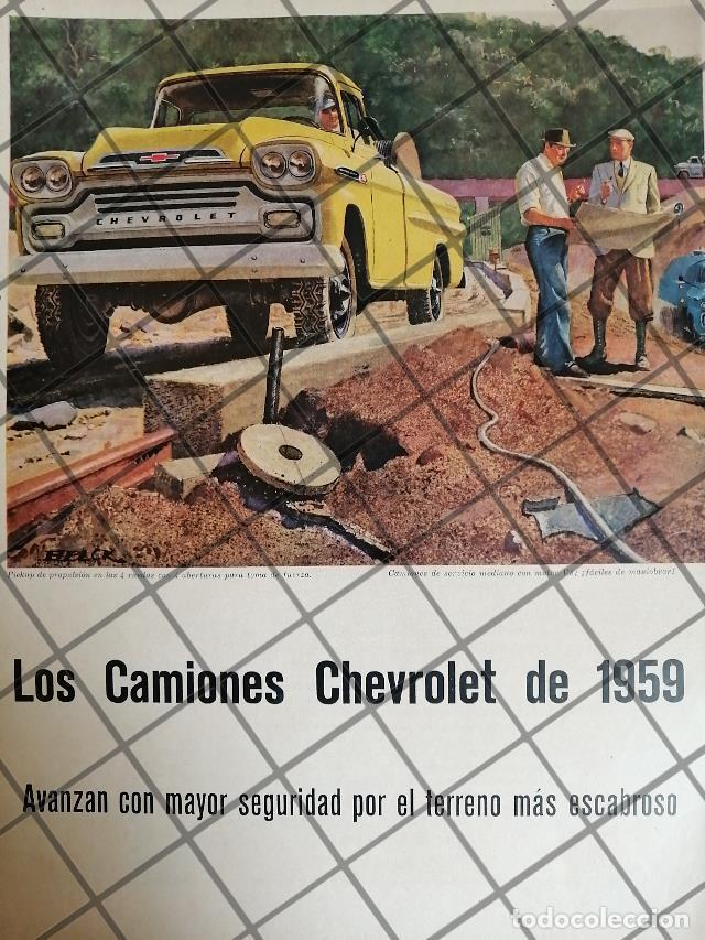Poster collecting: CARTEL RETRO CAMIONETA CHEVROLET APACHE 1959 -1077