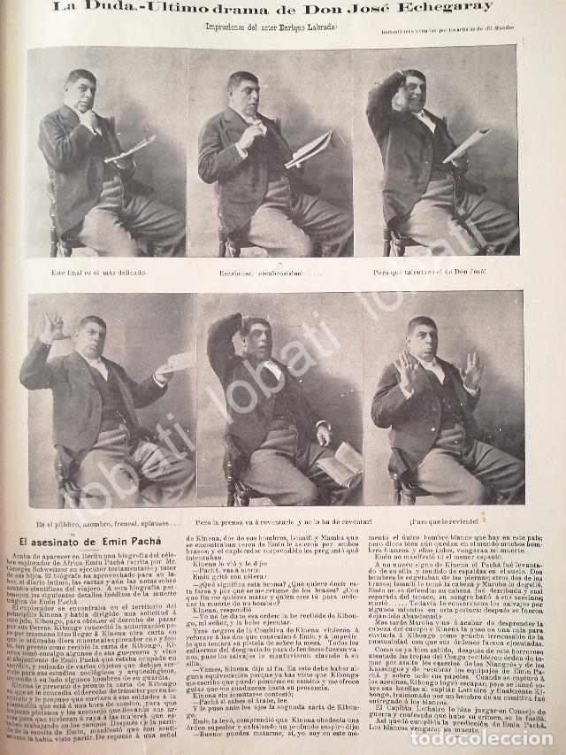 Collectionnisme d'affiches: CARTEL ANTIGUO ORIGINAL DE EL ACTOR ENRIQUE LABRADA CARBALLO 1898 / FEP Y OTRAS NOTAS
