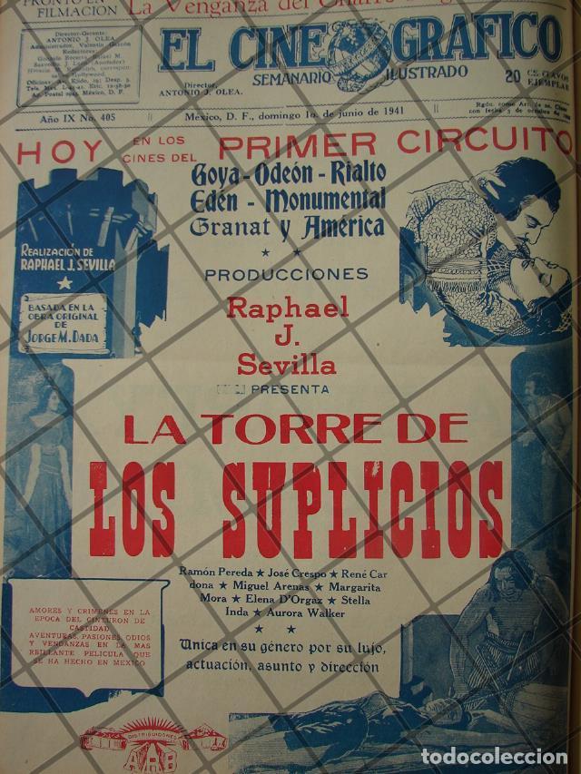 Collectionnisme d'affiches: CARTEL ANTIGUO PALICULA. LA TORRE DE LOS SUPLICIOS 1941 /196