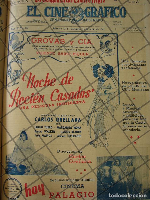 Collectionnisme d'affiches: CARTEL ANTIGUO PELICULA. NOCHE DE RECIEN CASADOS. 1941 /201